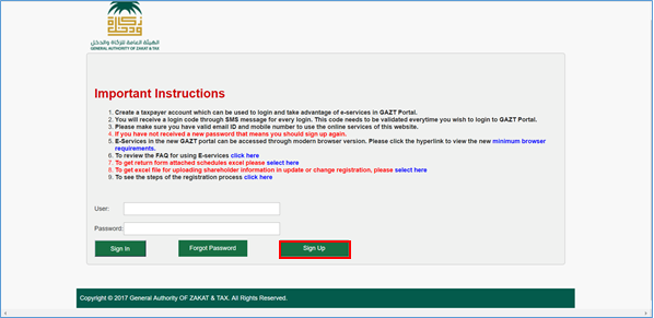 e-service-account-login